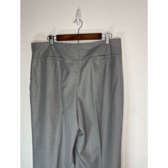 Larry Levine slacks pants women's size 18 gray lined work career wear trousers - Picture 13 of 15
